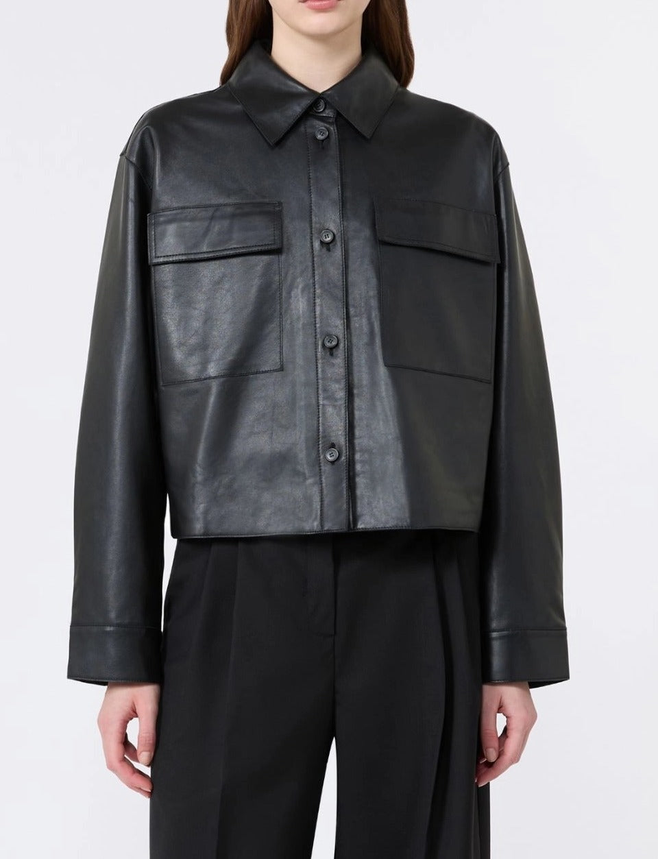 Weekend Max Mara Piovra WKDPIOVRA002 giacca nero nappa