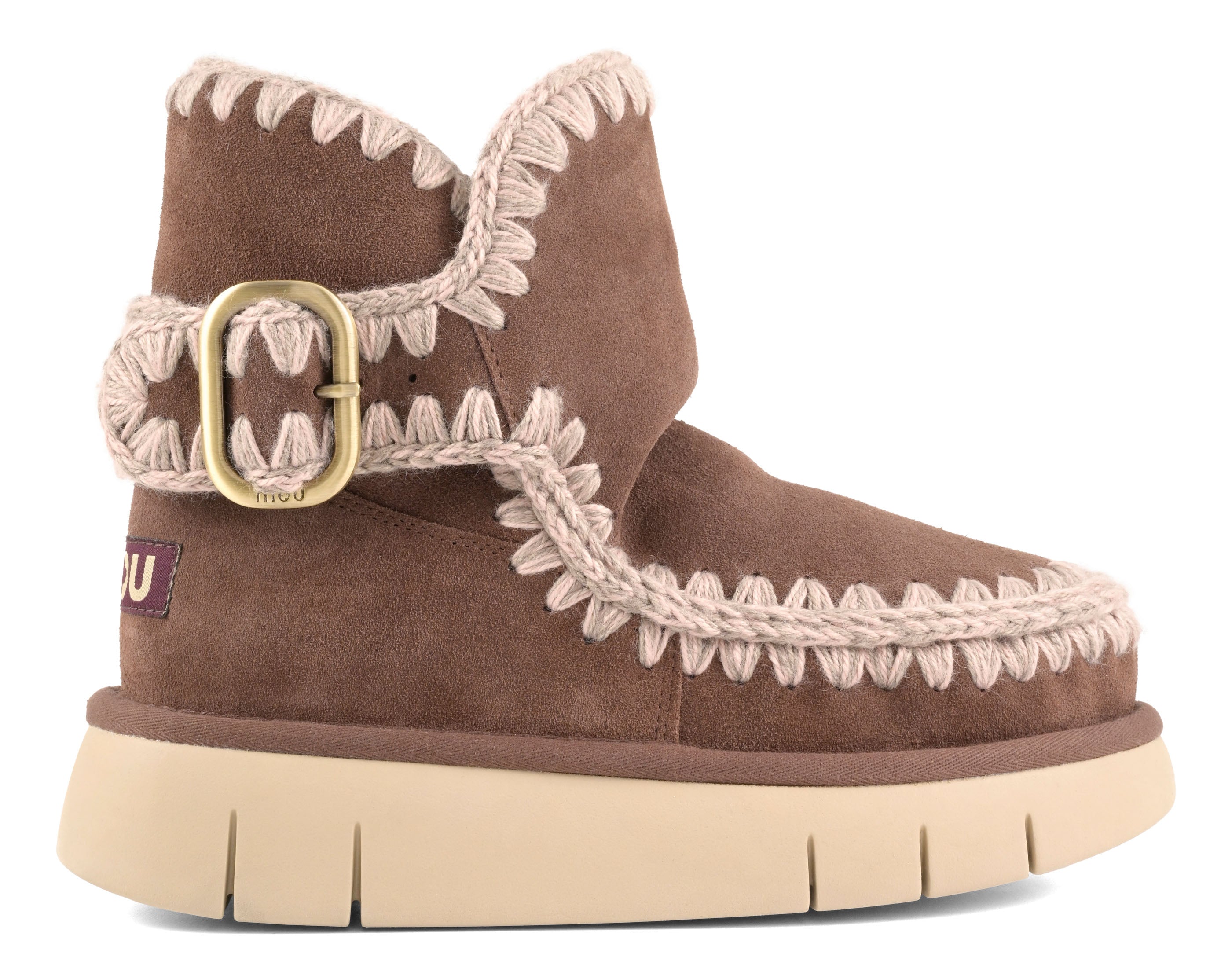 Mou Bounce Boot FW531020A Stivaletto Brown Pepper Montone