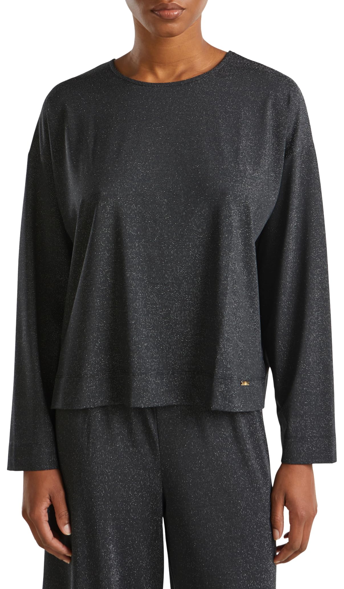 Benetton 3nyw3m06w Maglia Pigiama Donna L Lurex