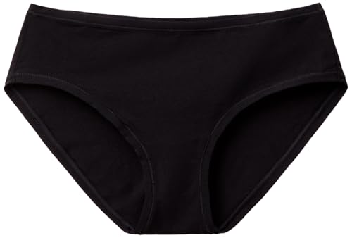 Benetton 3zqm1s026 slip donna nero cotone organico