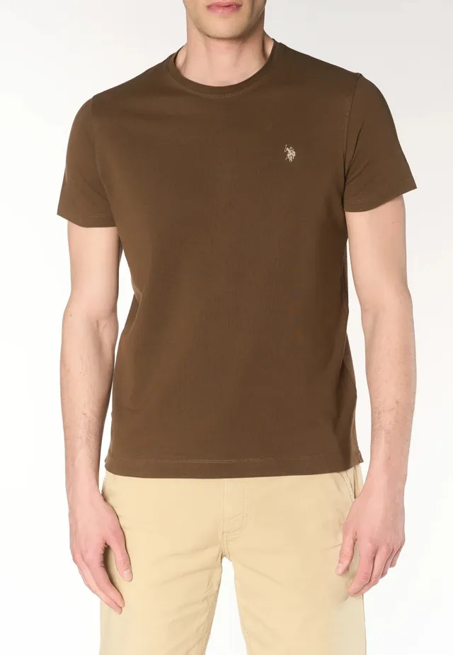U.S. Polo ASSN. Mayn US43154040 T-Shirt Marrone Cotone