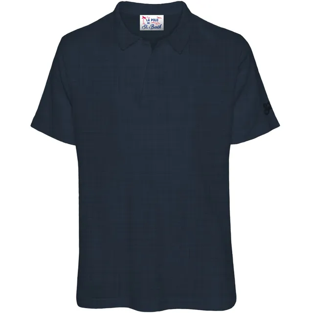 MC2 Saint Barth Fraser polo uomo navy lino