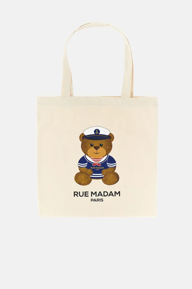 Rue Madam Marvin Sac 1549 shopper donna cream cotone