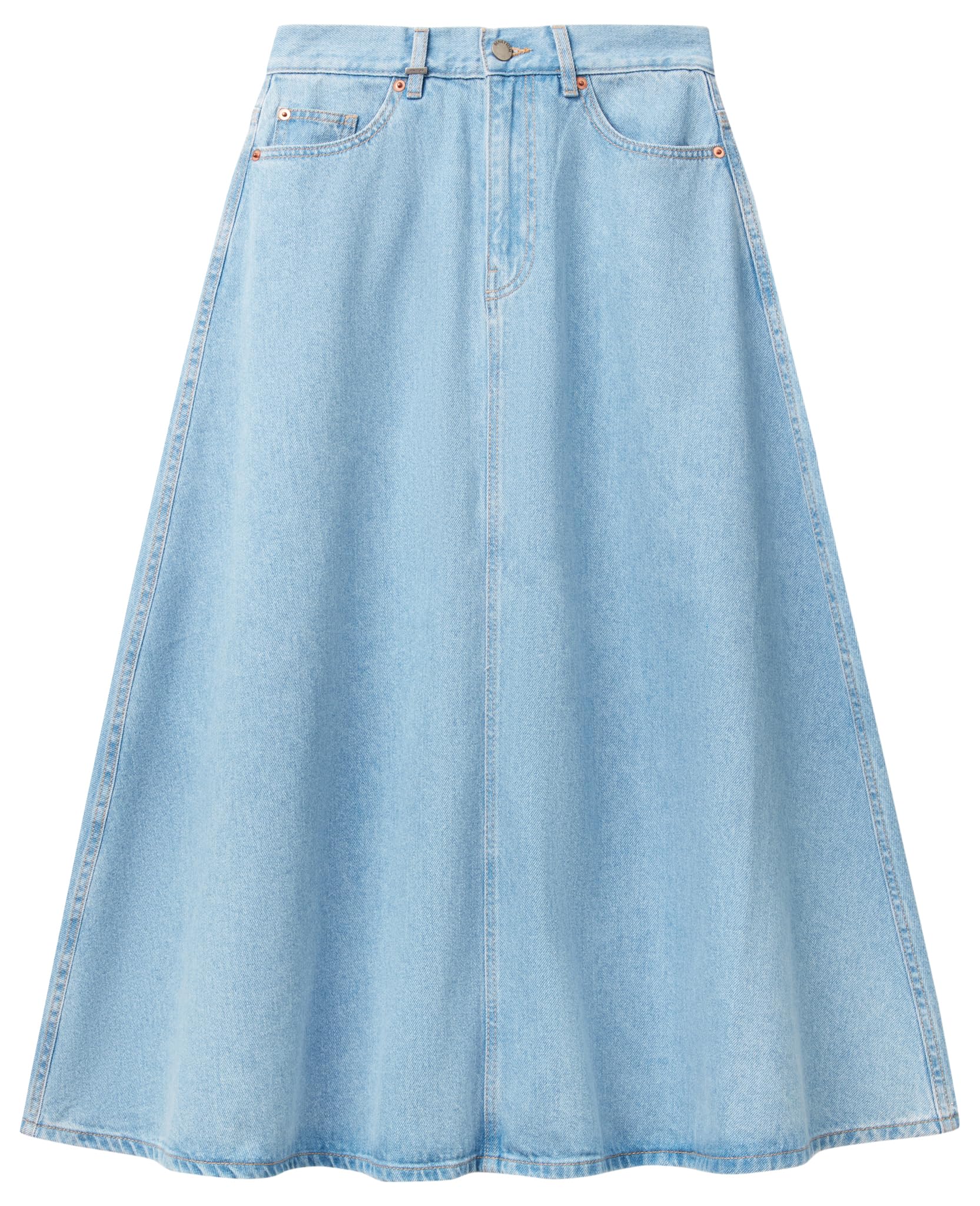 Benetton Gonne 43c8d004k gonna donna 40 denim svasata