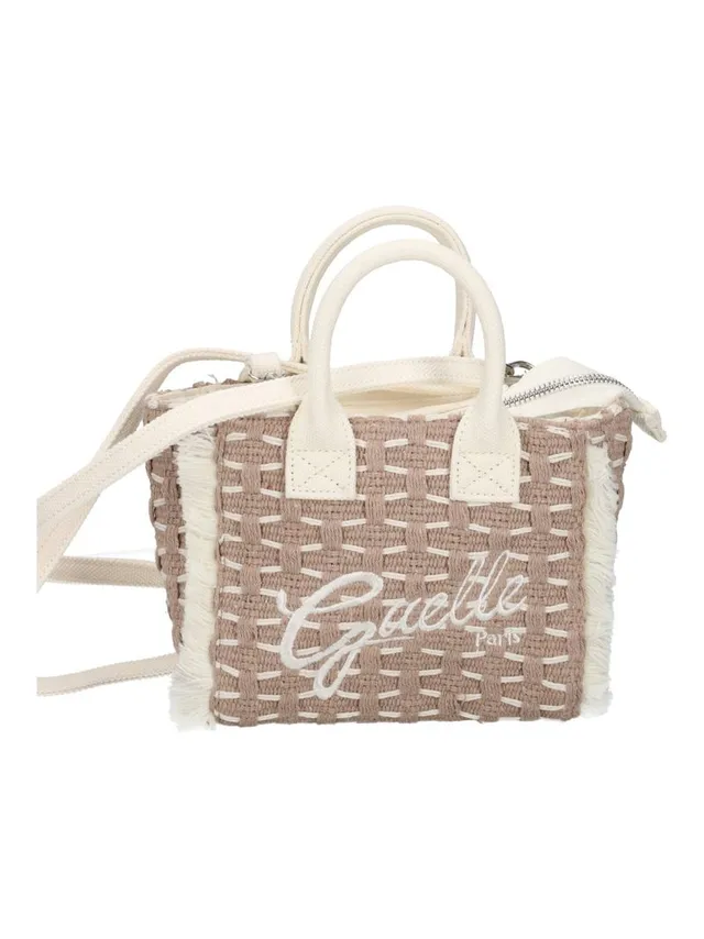 Gaelle Paris GAACW03184 mini shopper donna beige cotone