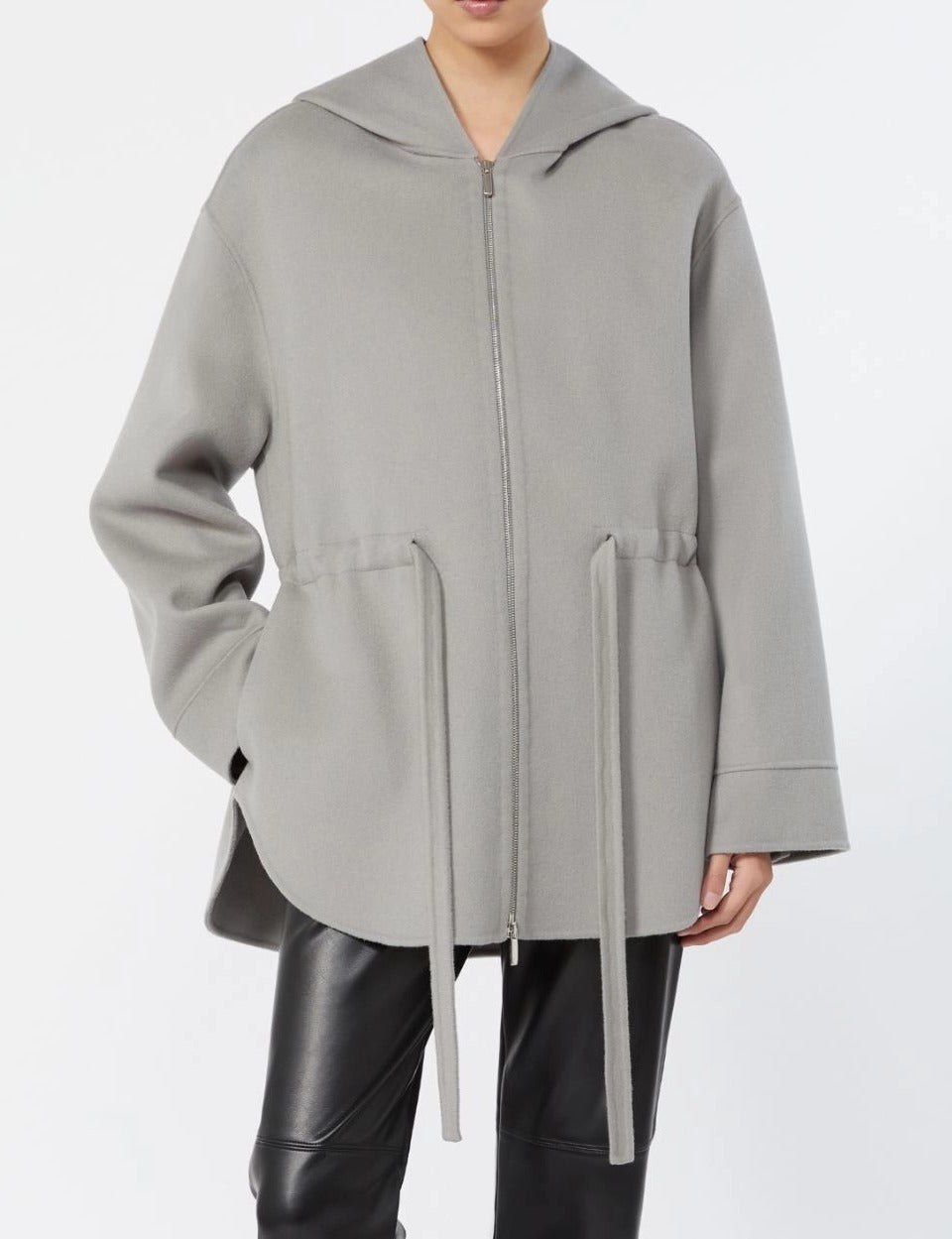 S Max Mara Monia SMMMONIA056 giacca donna grigio perla lana