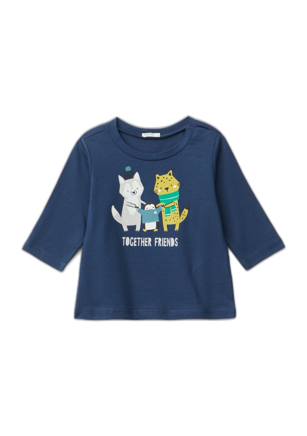 Benetton T-Shirt Bimbo Maglietta 74 Cotone Organico