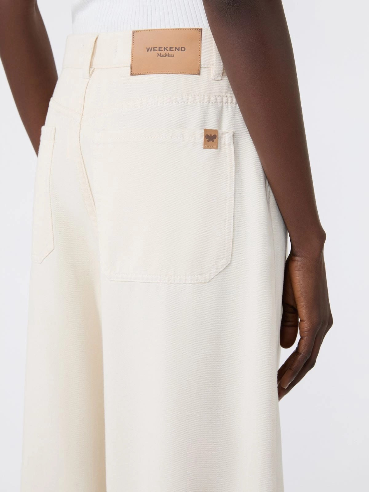 Weekend Max Mara Canneti pantalone donna Ecru cotone
