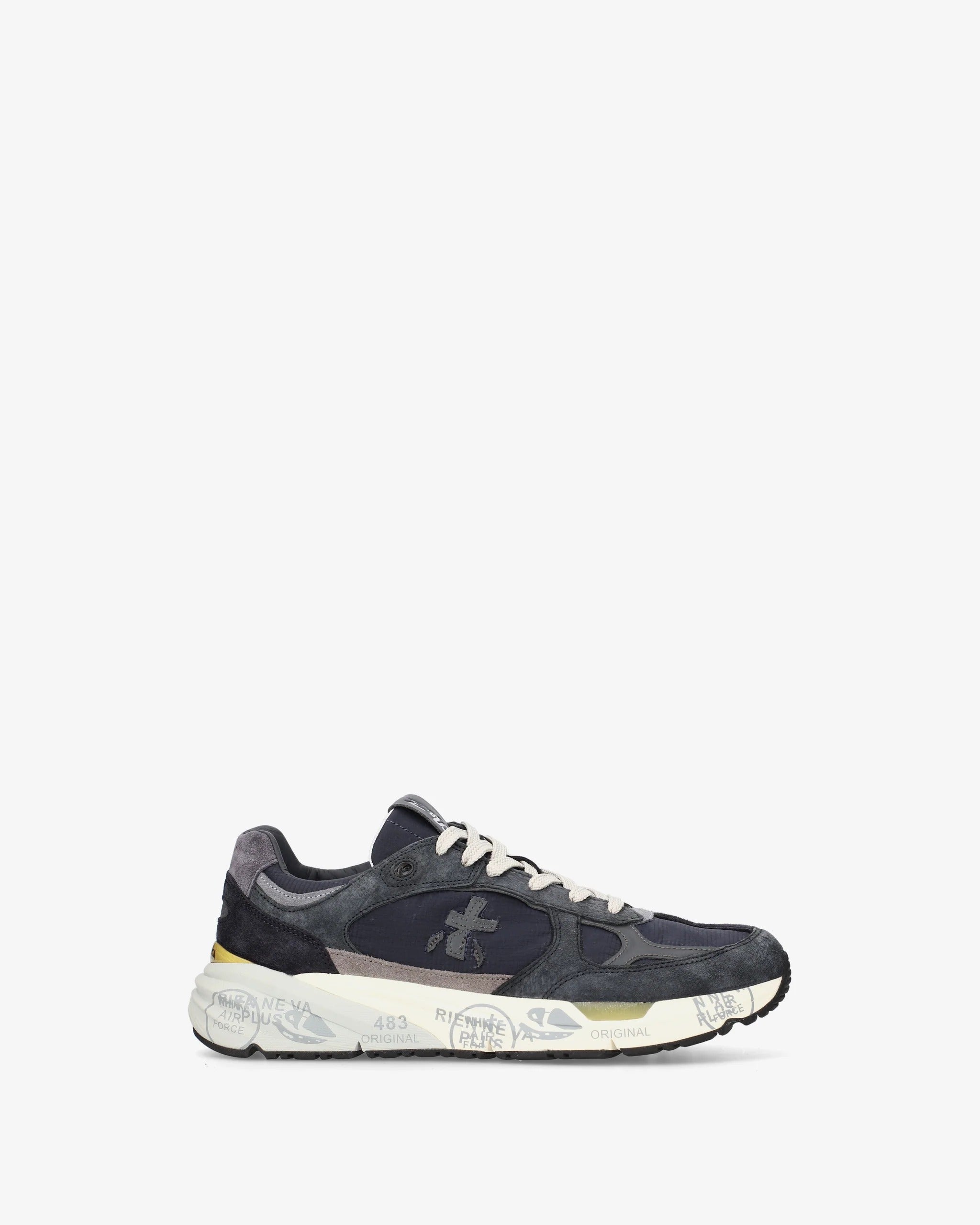 Premiata Mase 8428 sneaker uomo blu grigio suede