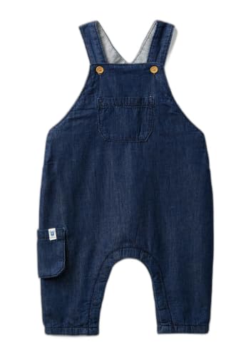 Benetton Salopette Denim Donna Fodera a Quadri