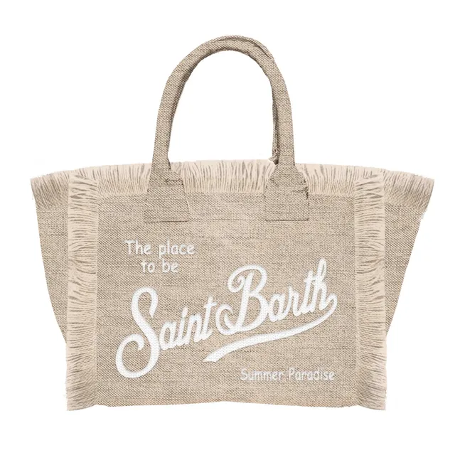 MC2 Saint Barth Colette Linen borsa beige lino