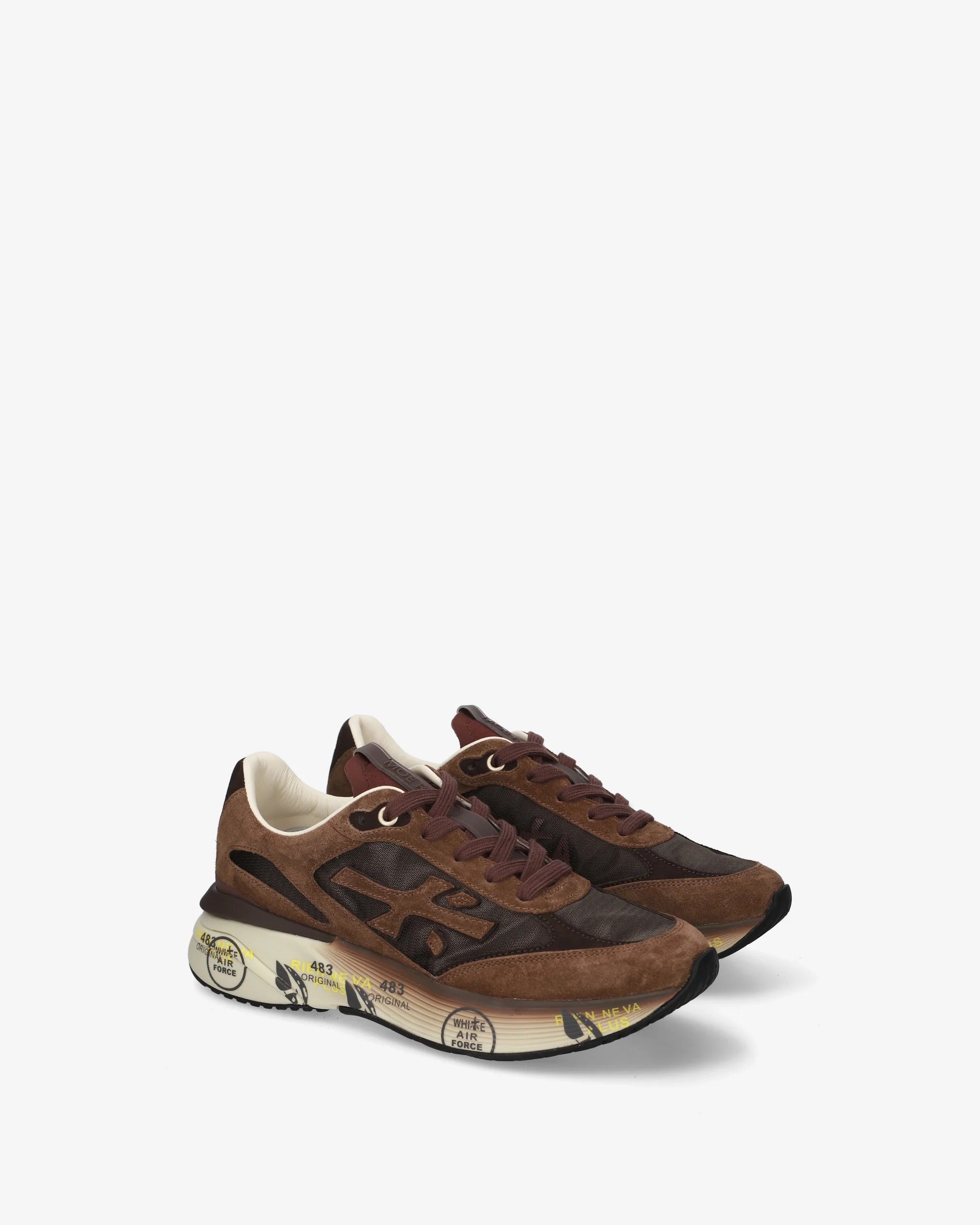 Premiata Moerun D 8562 Sneakers Donna Marrone Suede