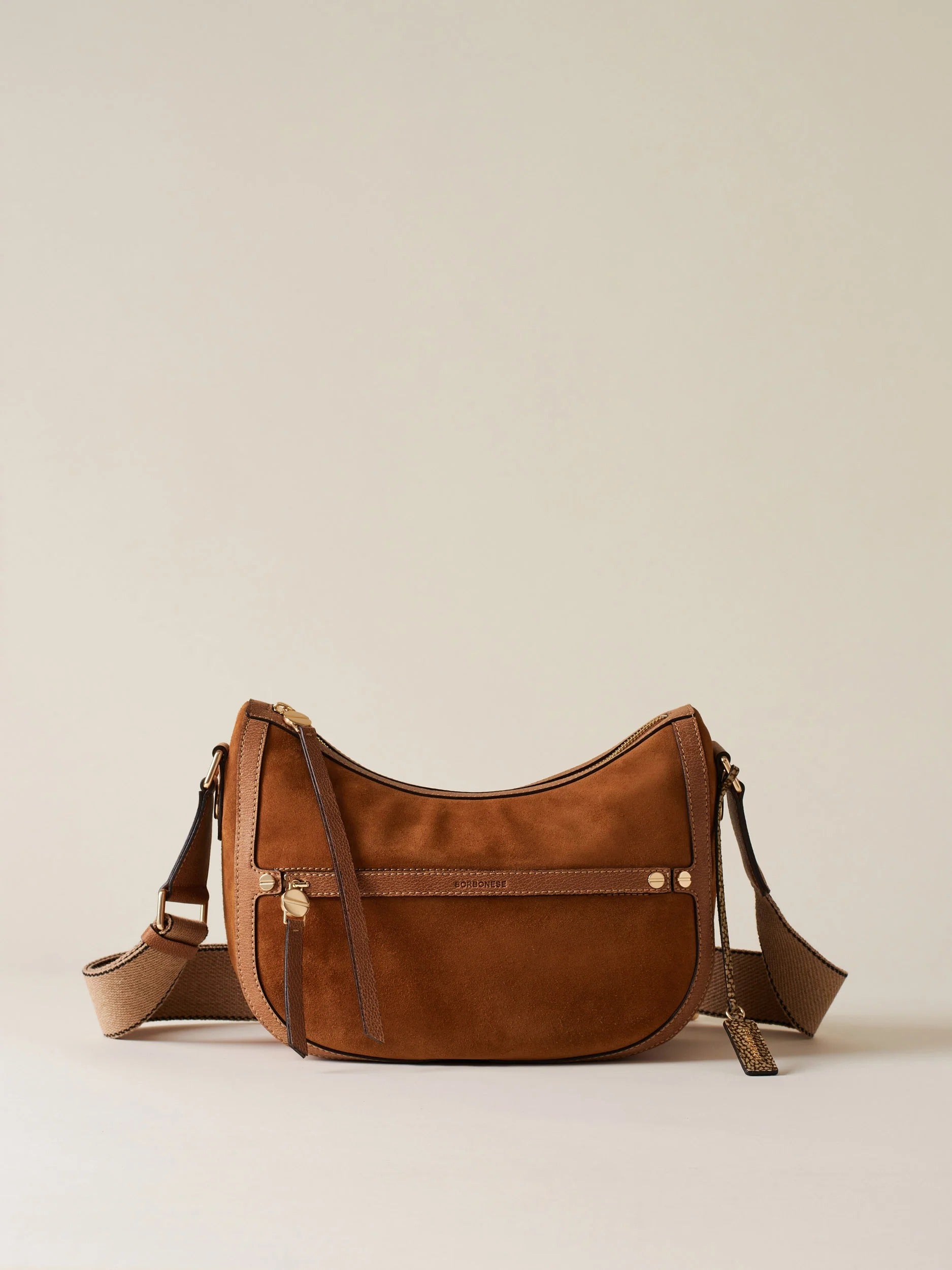 Borbonese Luna Small borsa donna radica pelle