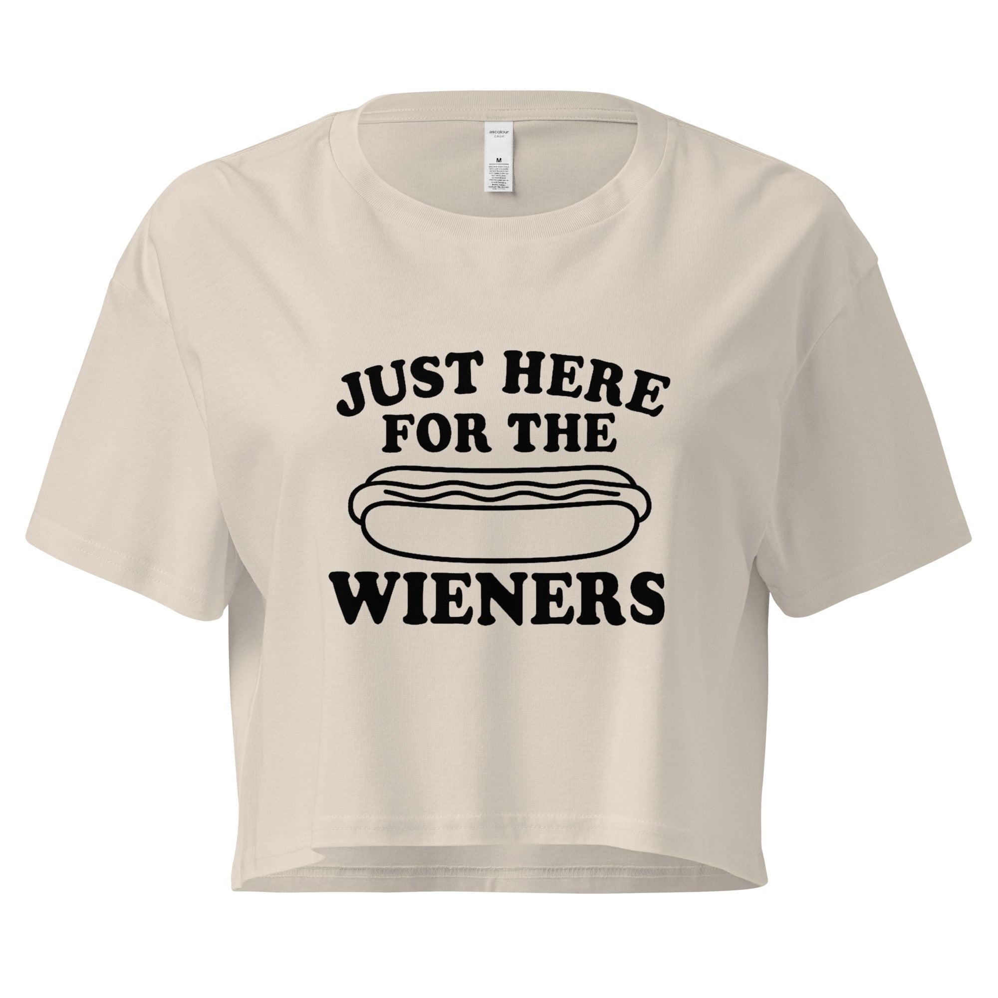 Pure Trash Womens T-Shirts Wieners crop top donna cotone