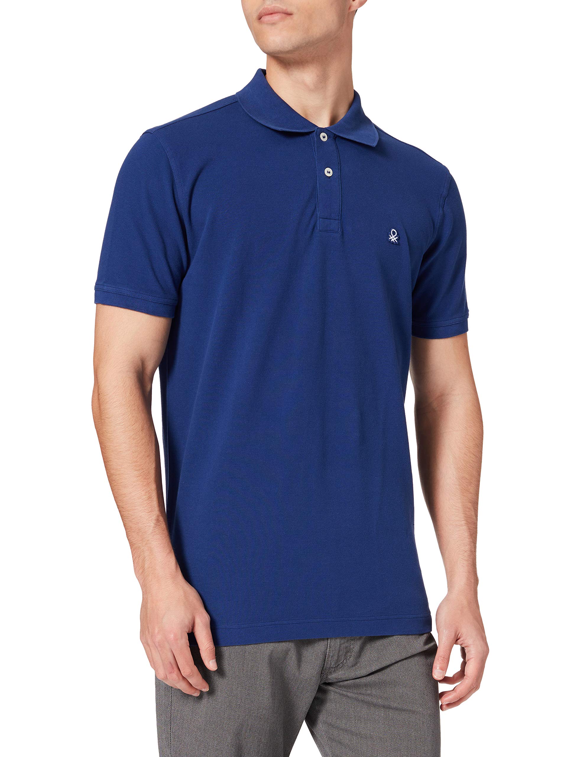Benetton 3089j3179 maglia polo uomo verde XXL manica corta