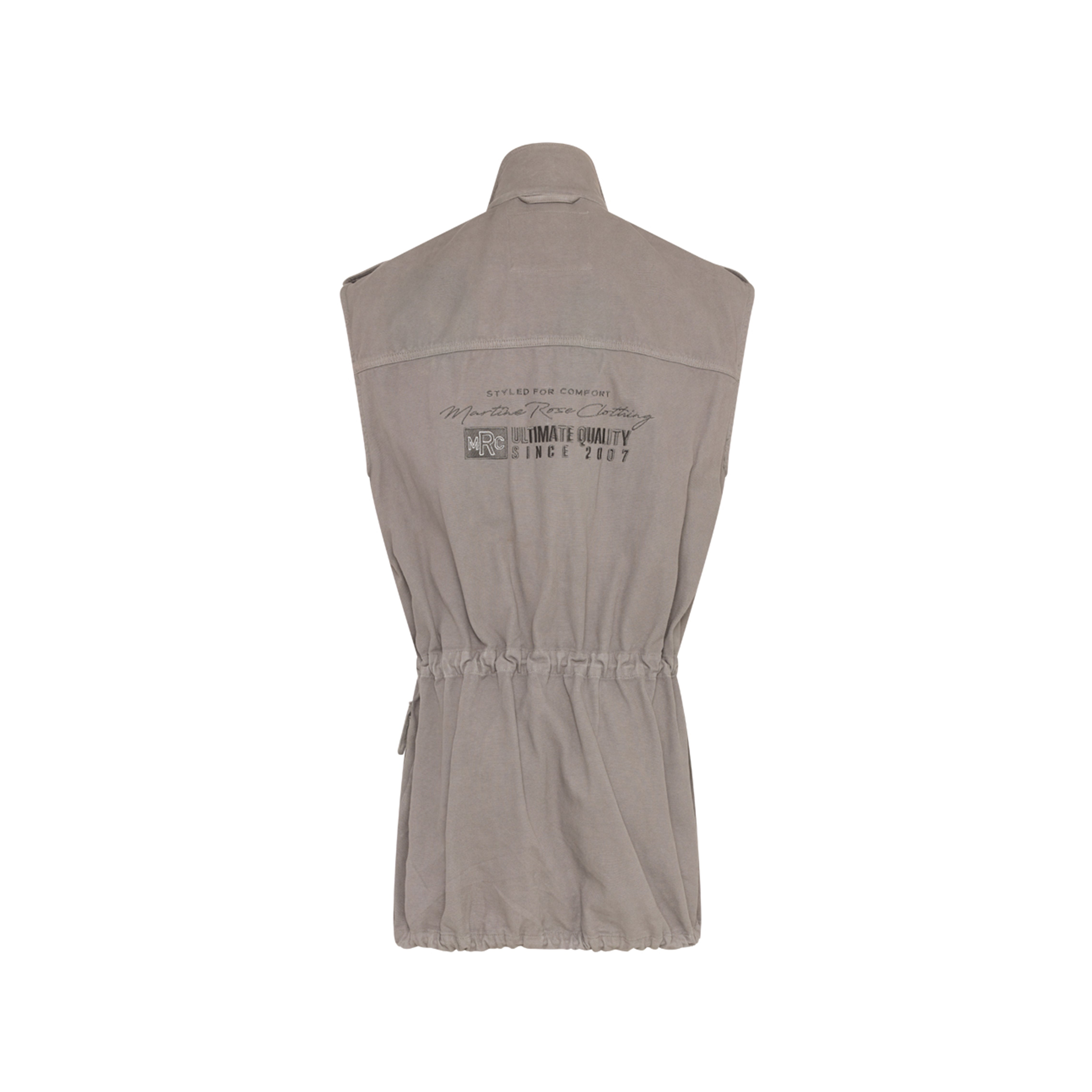 Martine Rose Field Gilet smanicato grigio cotone