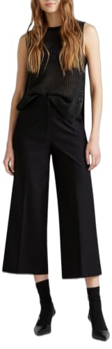 Benetton 42a8df08r pantaloni donna taglia 42 cotone cropped