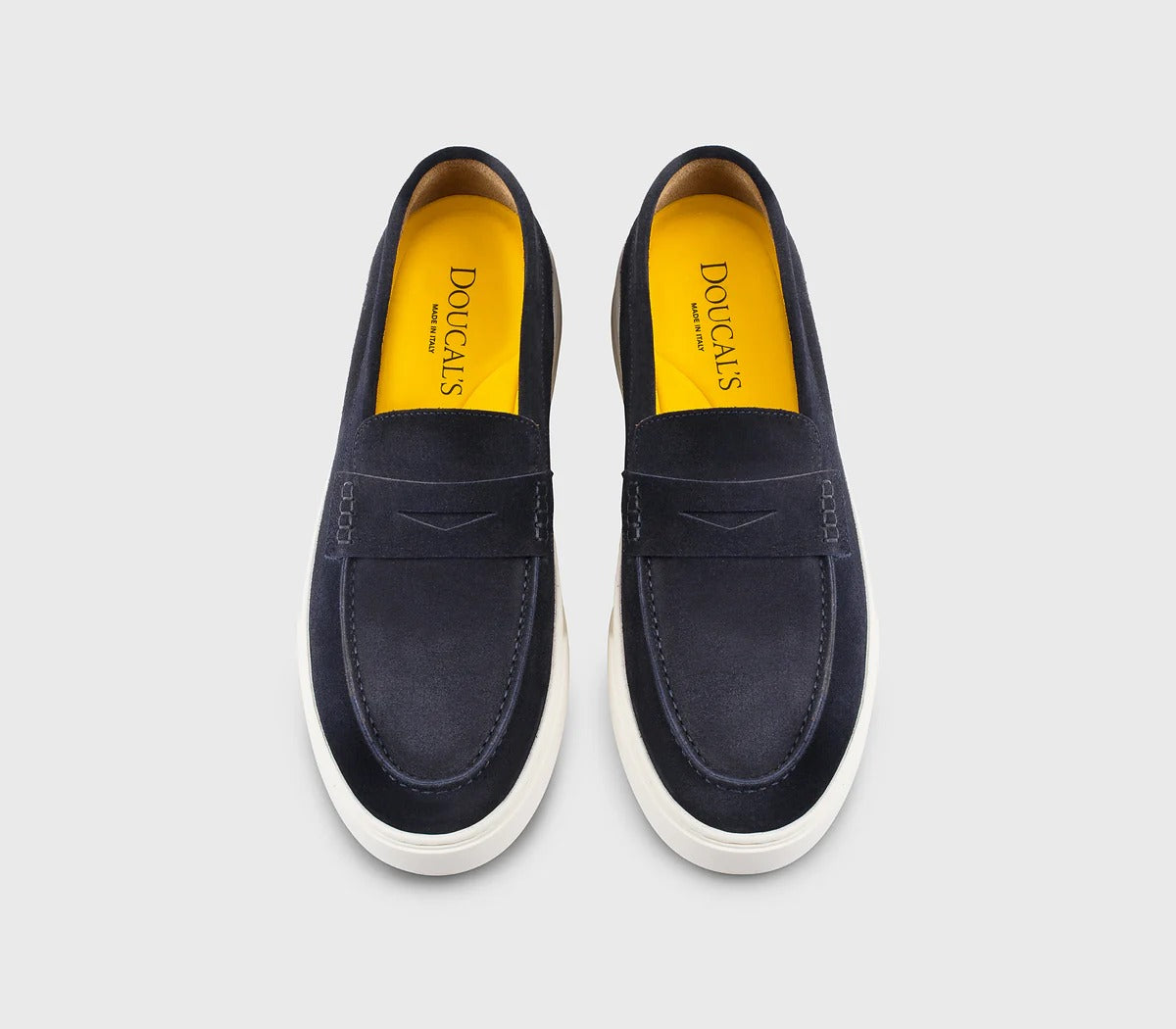Doucal's DU3546STEVUY009 mocassino uomo blu scamosciato