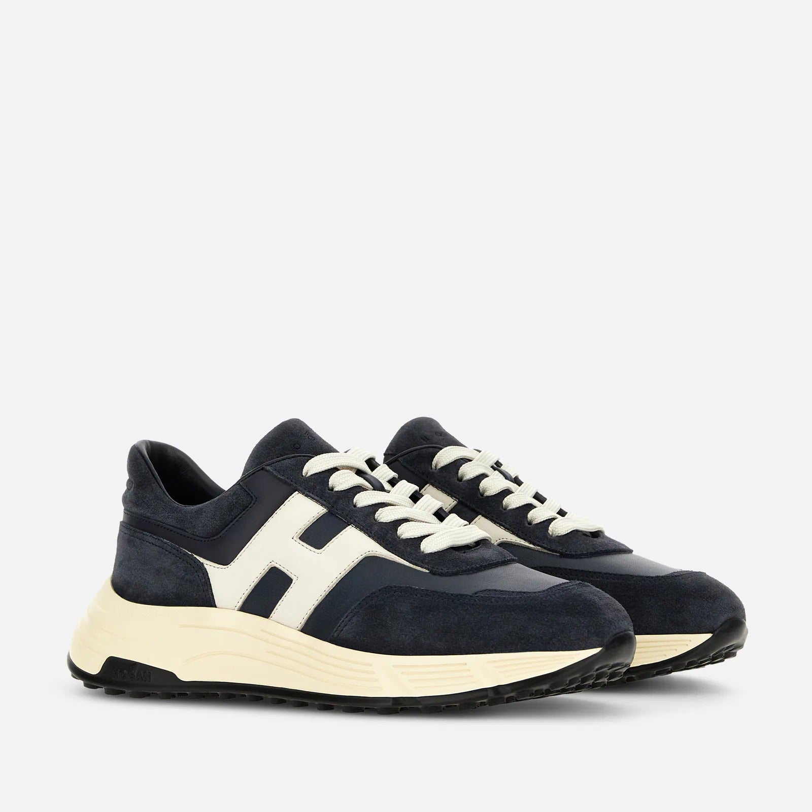 Hogan Hyperlight Sneaker Uomo Blu Suede Memory Foam