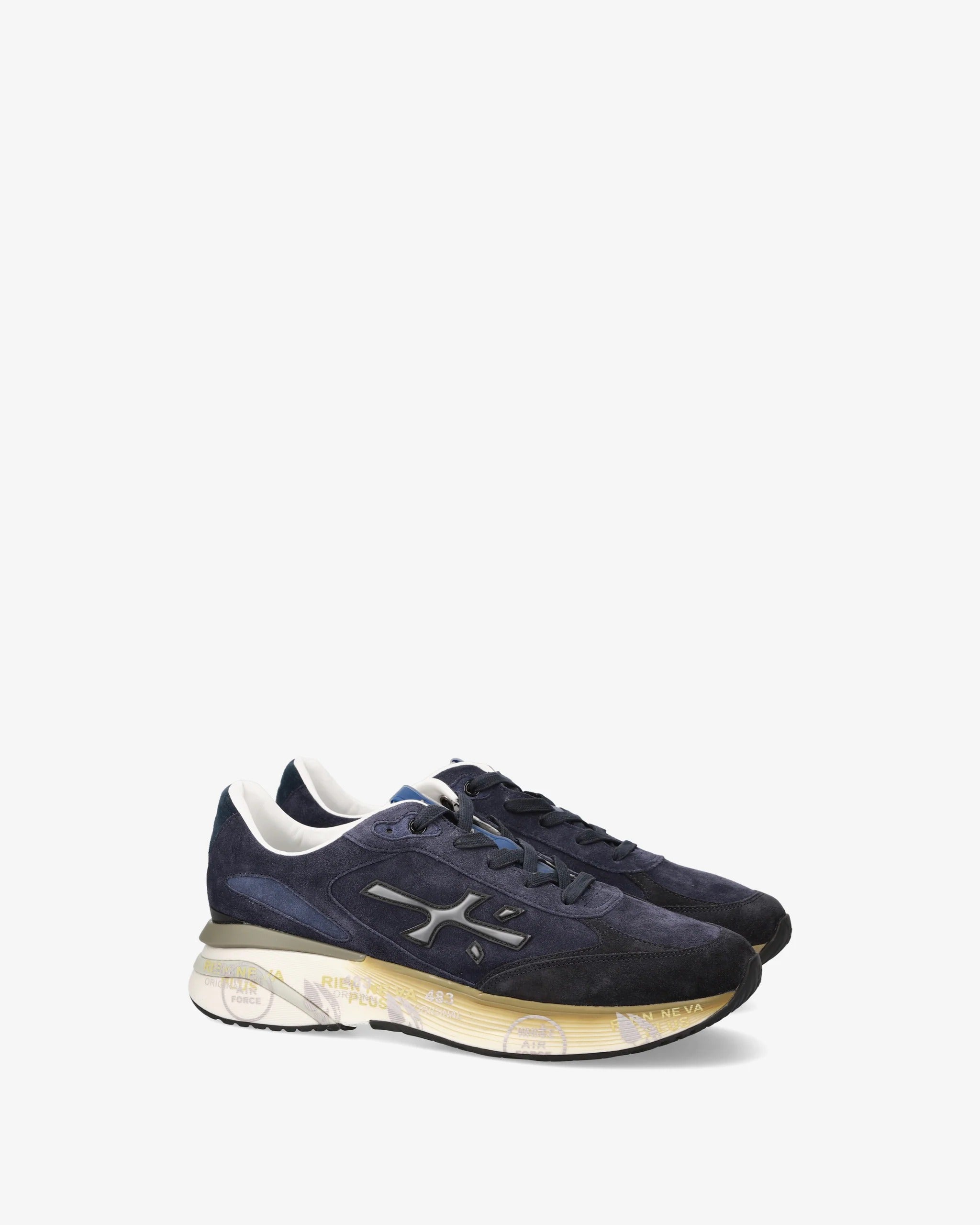 Premiata Moerun 7776 sneaker uomo blu scuro suede