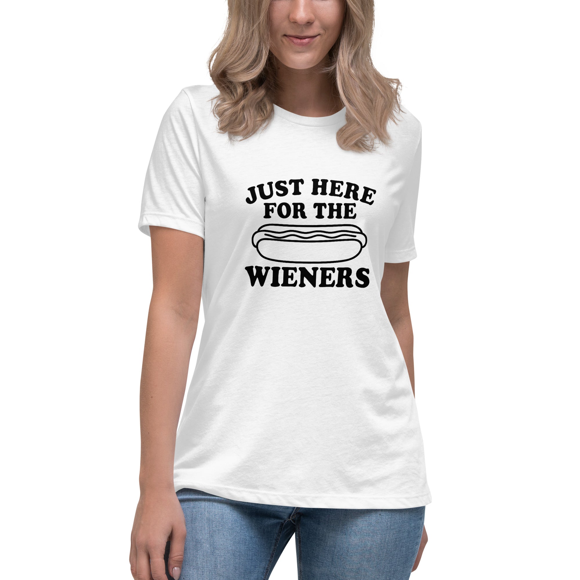 Pure Trash Just Here For Wieners t-shirt donna cotone