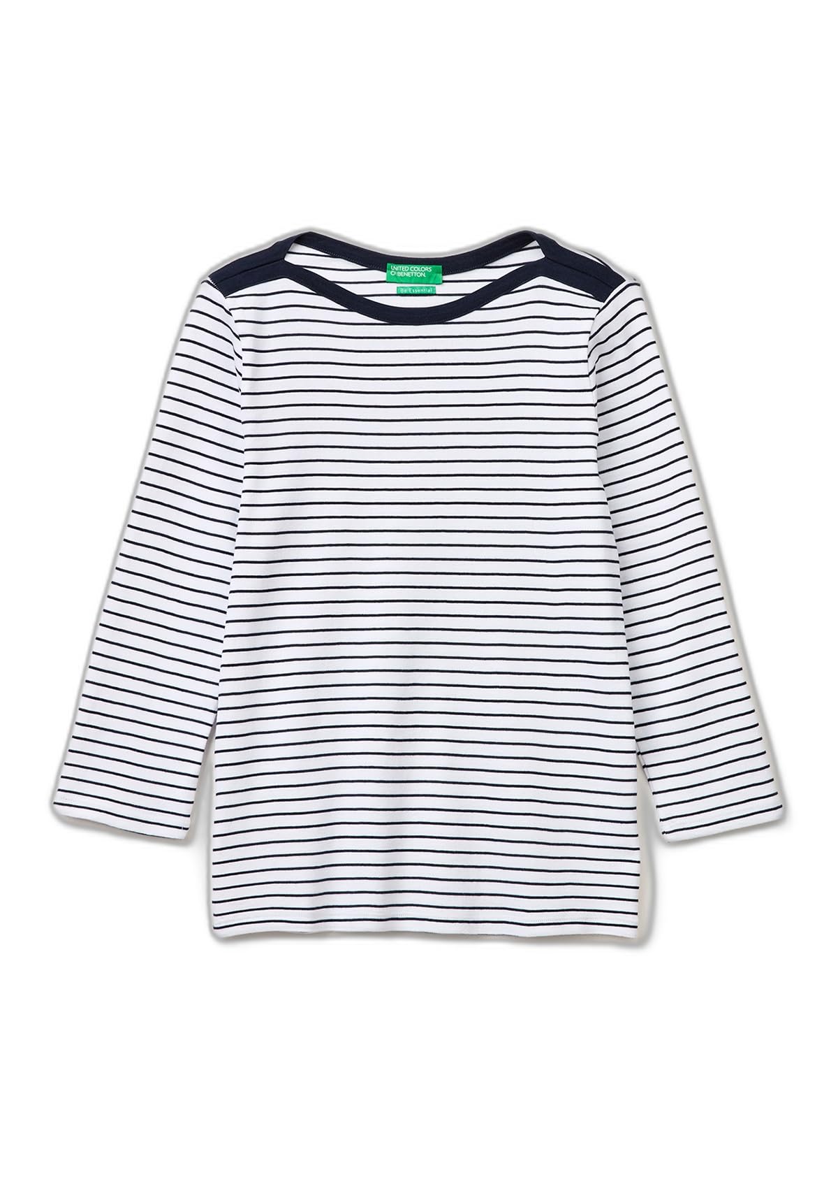 United Colors of Benetton 339pd10c4 T-shirt slim XS bianca