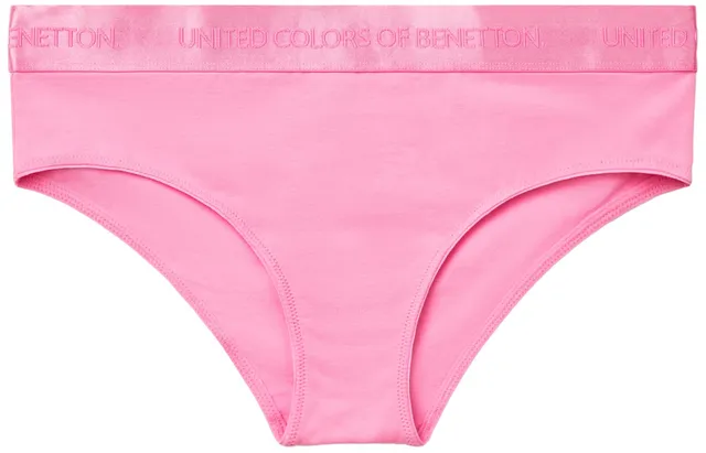Benetton Slip Fianco Alto Cotone Organico