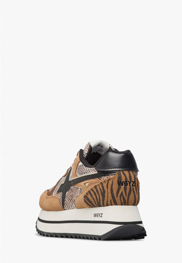 W6YZ Deva W 2017405 41 Sneakers Donna Marrone Nero Platform