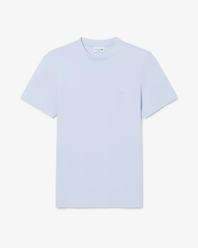 Lacoste TH5060 T-Shirt Uomo Blu Chiaro Cotone