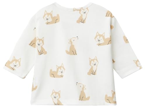 Benetton T-Shirt Bimbi Manica Lunga 74 Bianco