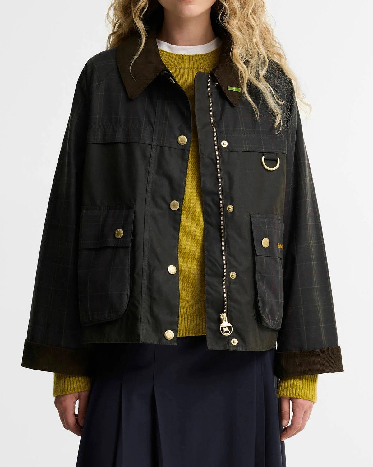 Barbour Spey LWX1584 Giacca Donna Tartan Olive