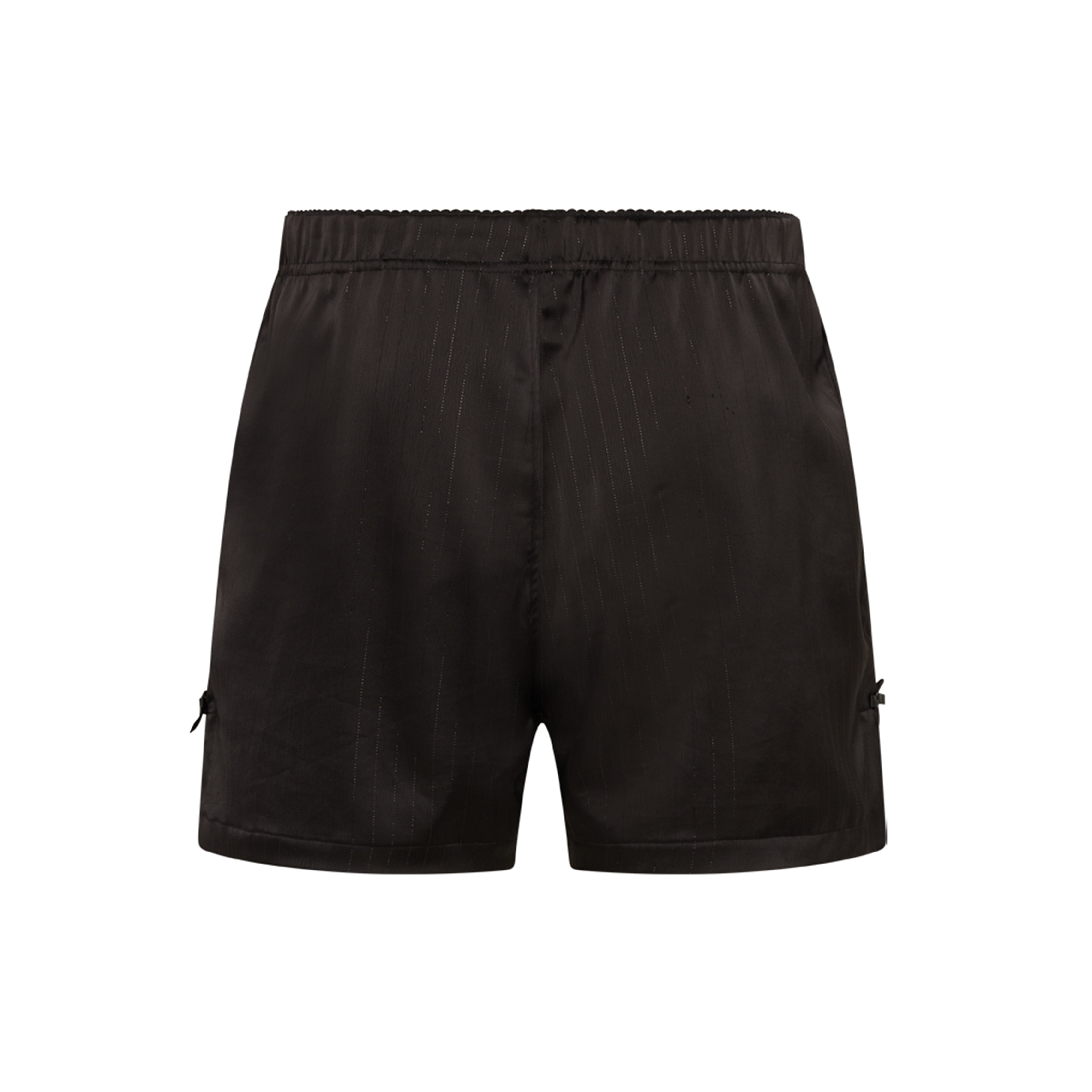 Martine Rose French Knickers shorts neri satin pizzo