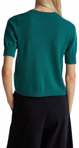 Benetton Maglieria Maglione Donna Verde manica corta regular