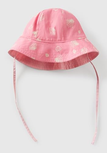 Benetton Cappello Bimbo Rosa Reversibile Fantasia