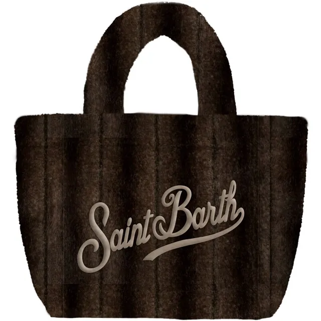 MC2 Saint Barth Vanity Soft Fur borsa donna Marrone ecopelliccia
