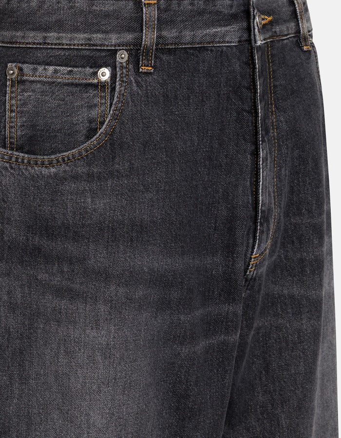 Dondup Anthony UP706 jeans uomo nero loose denim