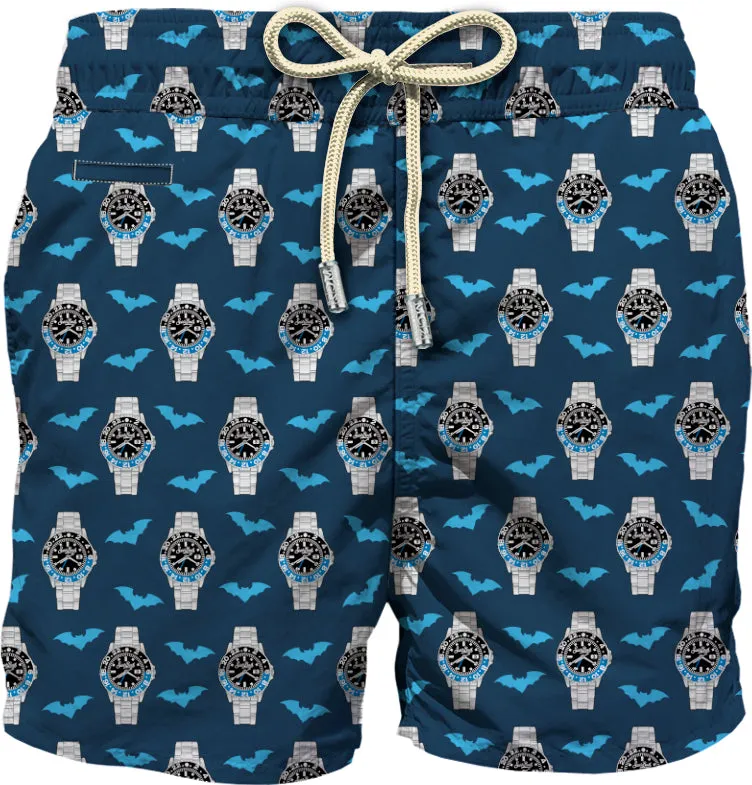 MC2 Saint Barth Lighting Micro Fantasy Boxer Bat Navy Uomo