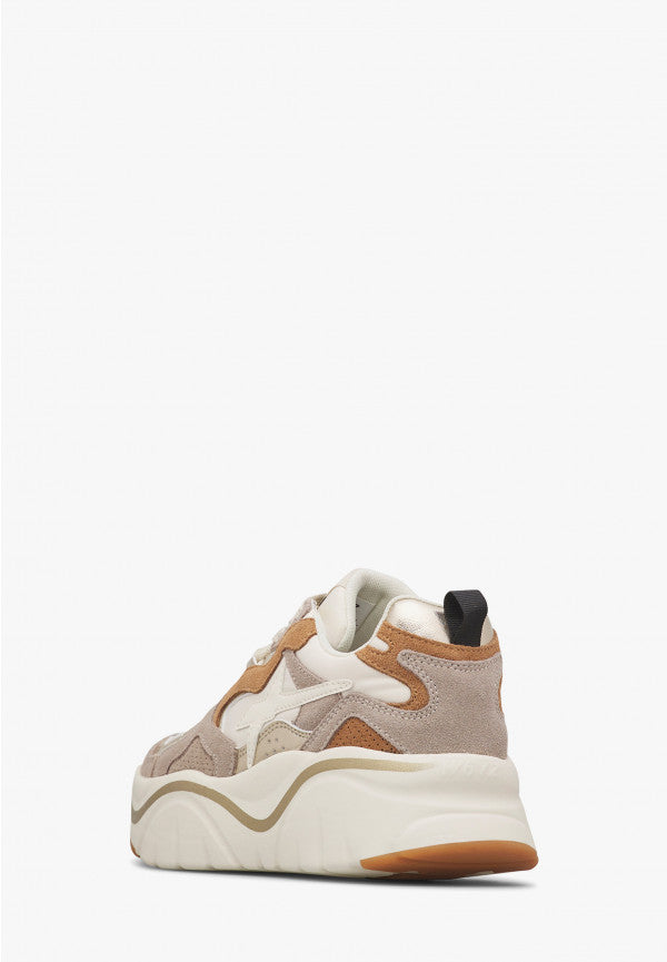 W6YZ Mia-W 2019468 01 sneaker donna beige bianco platform