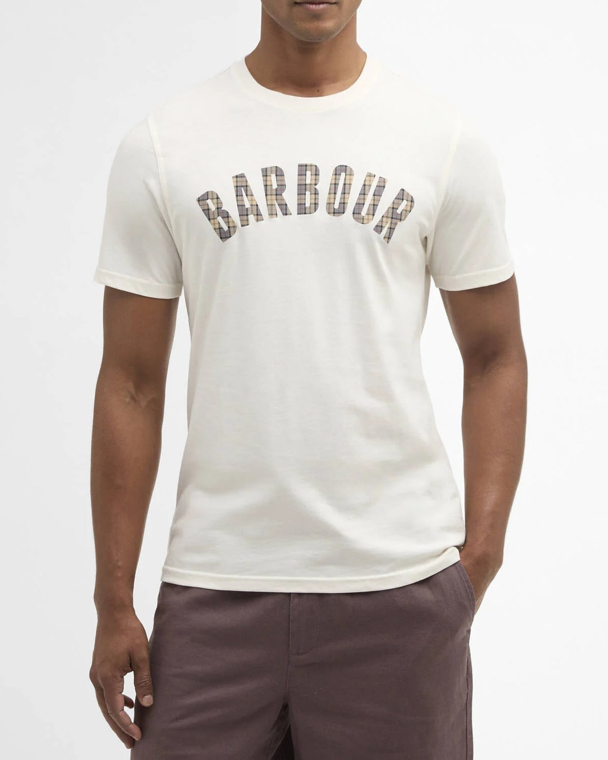 Barbour Berwick MTS1562 t-shirt Whisper White cotone