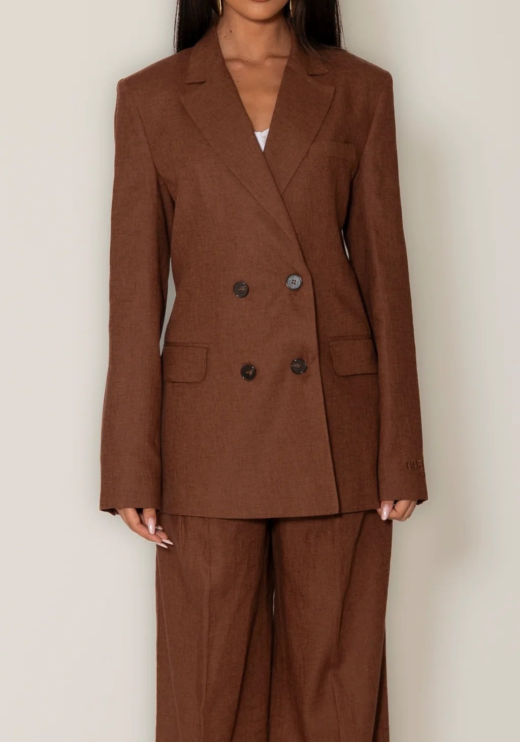 Gaelle Paris GAABW10023 Blazer Donna Doppiopetto Moka