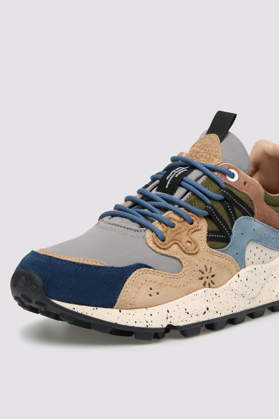 Flower Mountain Yamano 3 sneaker uomo navy grigio suede