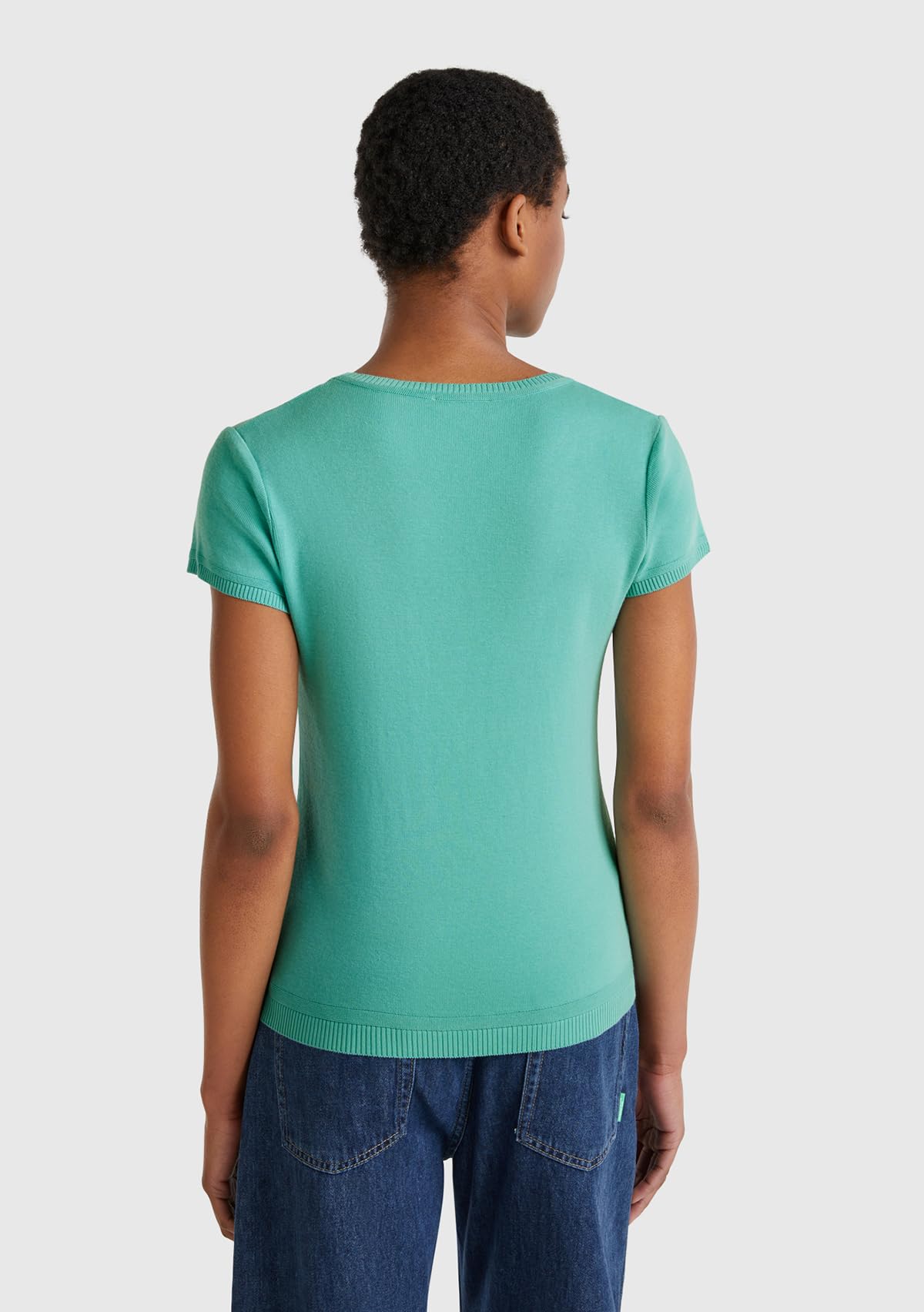 Benetton 1091d1m10 Maglione Donna M girocollo