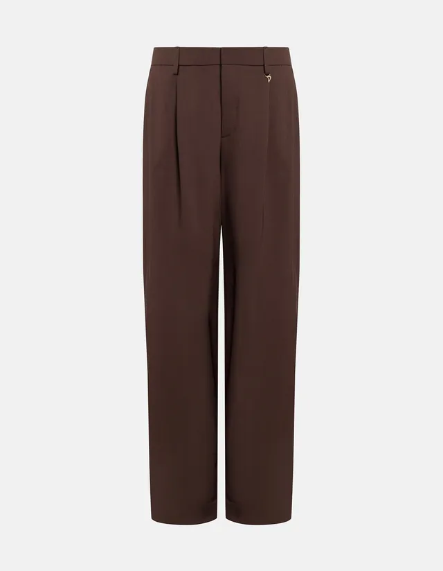 Dondup Lia DP840S pantalone donna cioccolato lana