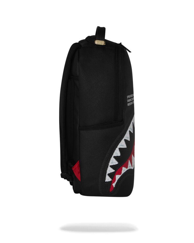 Sprayground 910B9629NSZ zaino nero shark ricamato PVC