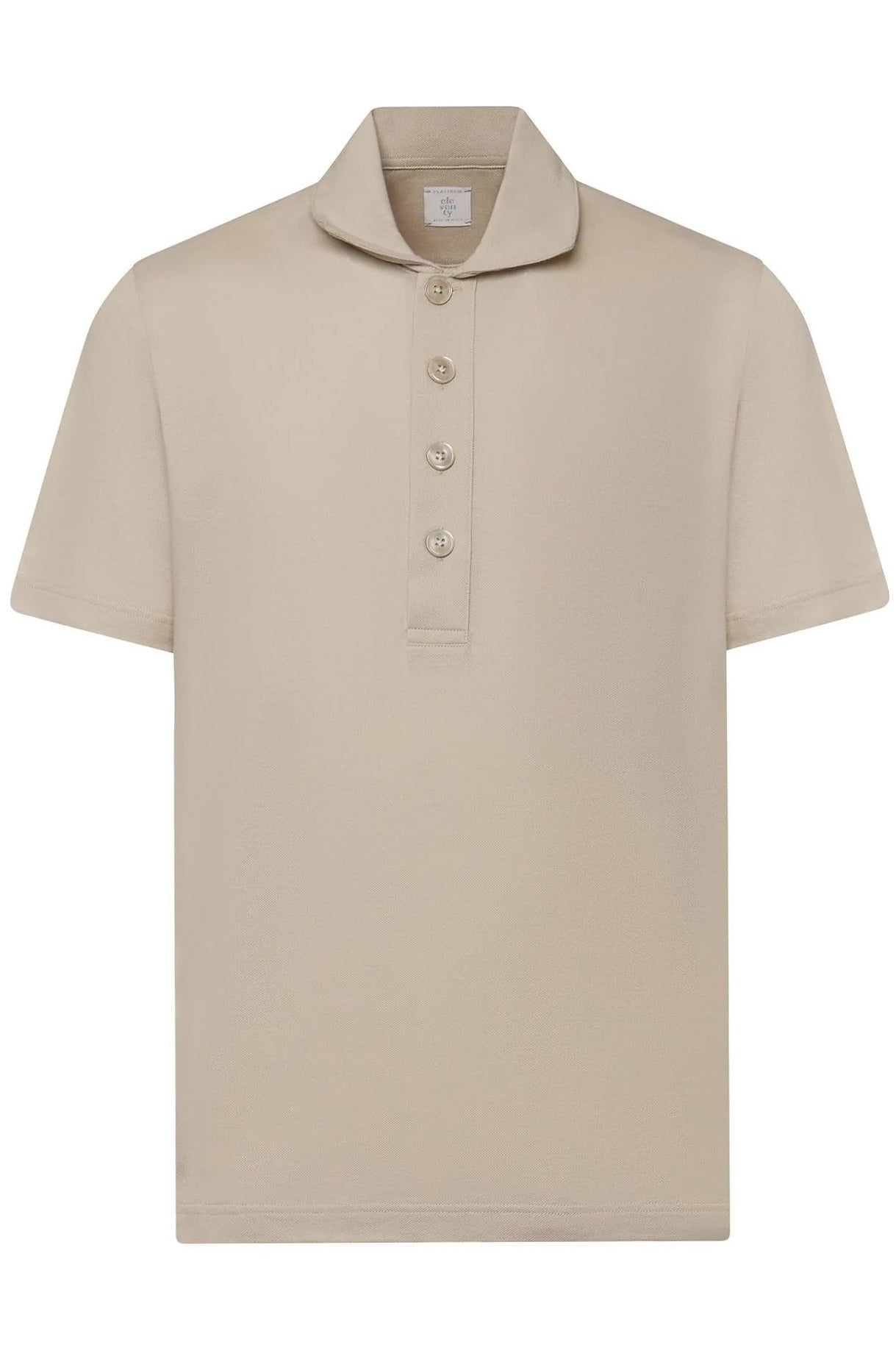 Eleventy M75POLM05 polo uomo sabbia piquet cotone