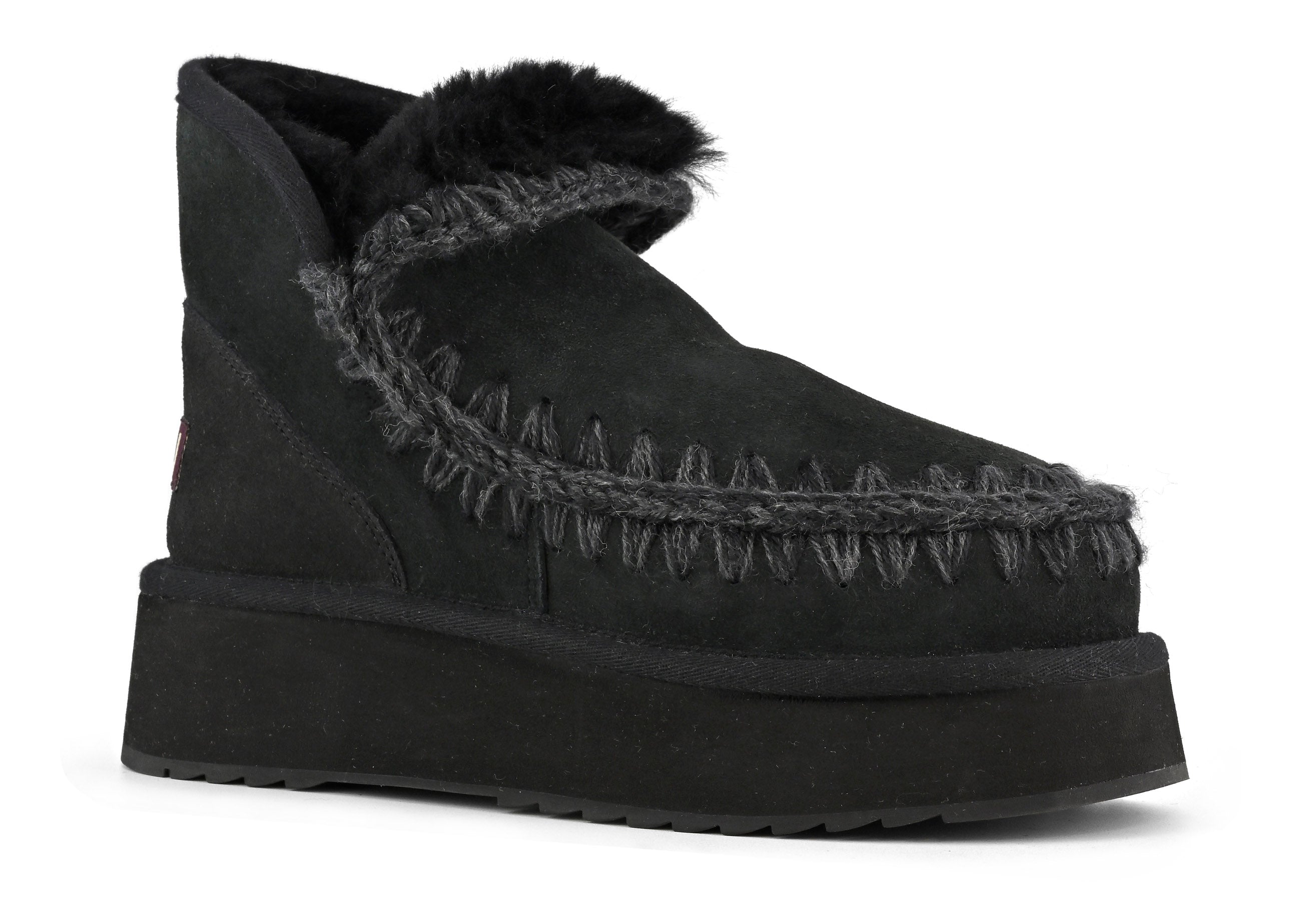 Mou Mini Eskimo Platform Stivaletto Nero FW681000A Montone
