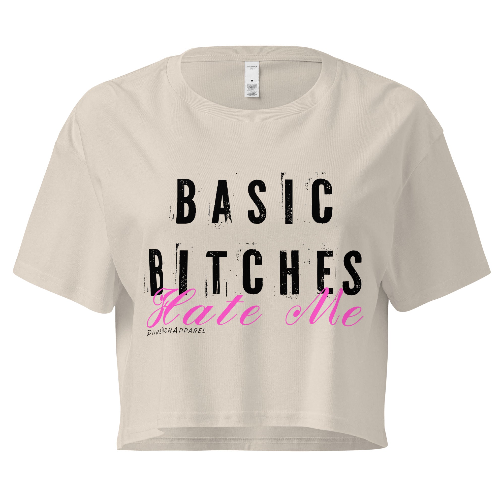 Pure Trash Basic crop top donna cotone nero S