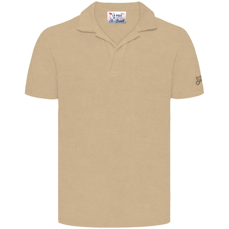 MC2 Saint Barth Jeremy 00152L Polo Uomo Beige spugna
