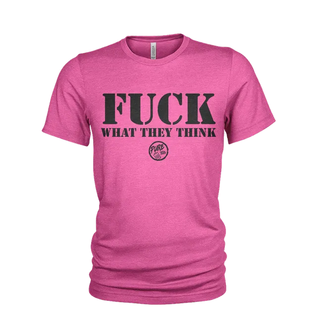 Pure Trash Mens T-Shirts Fuck What They Think maglietta Olive