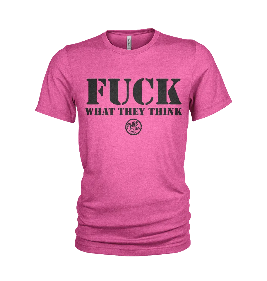 Pure Trash Mens T-Shirts Fuck What They Think maglietta Olive